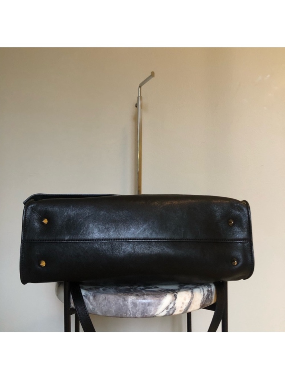 Givenchy Black Leather Crossbody Satchel - Picture 6 of 10